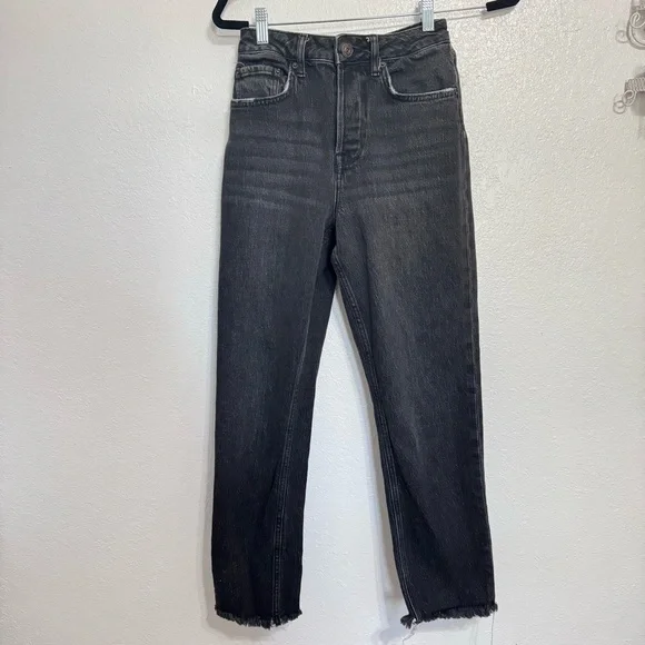 URBAN OUTFITTERS BDG Dillon High-Rise Slim Straight Black Jeans Sz 27 - Picture 4 of 9